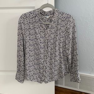 Cute blue and white Boden  blouse